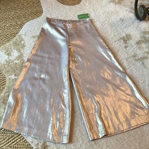 NWT Lilly Pulitzer Margo metallic crop pant